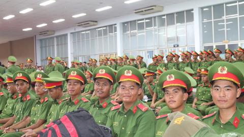 Đoàn CBCS sẵn sàng ra Bắc tham gia duyệt binh Quốc khánh 2/9