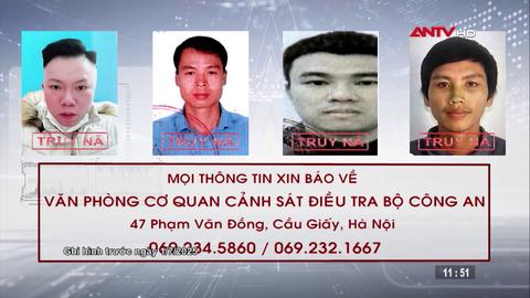 Truy nã 4 đối tượng tội cướp tài sản và lừa đảo 