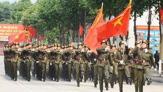 Các khối diễu binh Công an nhân dân hợp luyện hiệp đồng Các khối diễu binh Công an nhân dân hợp luyện hiệp đồng