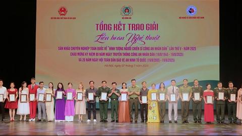 Trao giải Liên hoan nghệ thuật sân khấu về hình tượng người chiến sĩ Công an