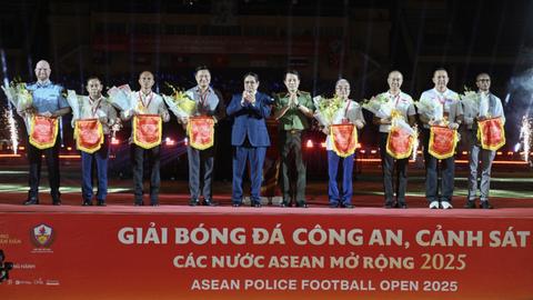 Khai mạc Giải bóng đá Công an, Cảnh sát các nước ASEAN mở rộng năm 2025