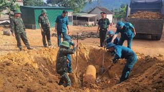 Nghệ An: Hủy nổ thành công quả bom 350kg