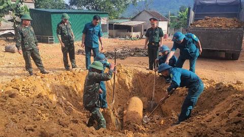 Nghệ An: Hủy nổ thành công quả bom 350kg