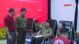 450 CBCS Công an Thanh Hóa hiến máu tình nguyện