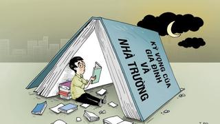 Áp lực thi cử - gánh nặng tuổi học trò