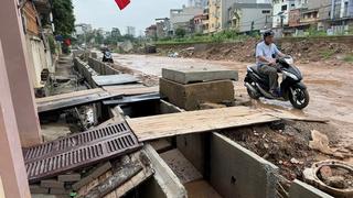 Tuyến đường thi công kéo dài, tiềm ẩn mất an toàn giao thông
