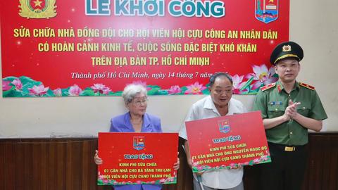 Khởi công sửa chữa nhà cho hội viên Hội Cựu CAND TP.HCM