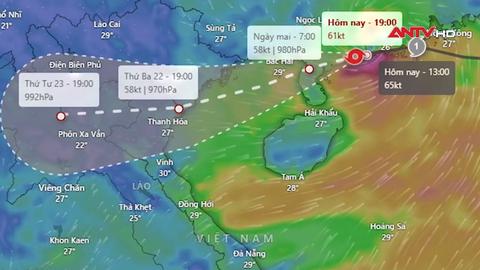 Các địa phương sẵn sàng phương án ứng phó với bão số 3