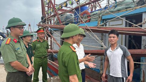 Công an các địa phương chủ động ứng phó bão số 3