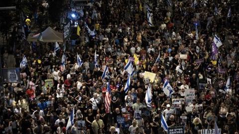 Israel: Hàng nghìn người biểu tình giữa lúc đàm phán với Hamas bế tắc