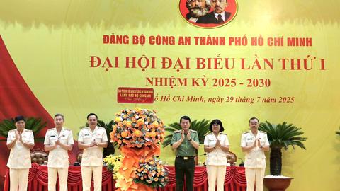 Đại tướng Lương Tam Quang dự Đại hội đại biểu Đảng bộ Công an TP.HCM lần thứ I