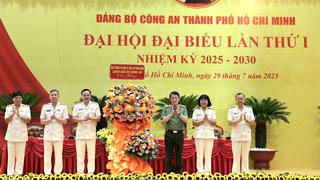 Đại tướng Lương Tam Quang dự Đại hội đại biểu Đảng bộ Công an TP.HCM lần thứ I