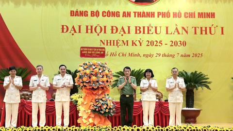Đại tướng Lương Tam Quang dự Đại hội đại biểu Đảng bộ Công an TP.HCM lần thứ I