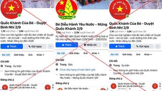 Cảnh báo lừa đảo trên facebook “Duyệt binh nhí mừng Quốc khánh 2/9”