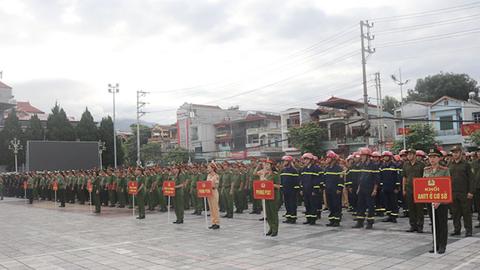 Công an Điện Biên ra quân cao điểm tấn công, trấn áp tội phạm