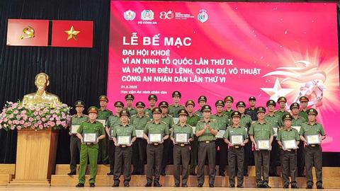 Bế mạc Đại hội khỏe “Vì an ninh Tổ quốc” lần thứ IX