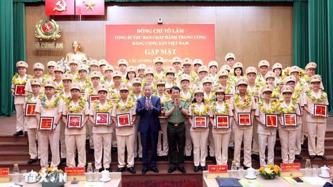 Tổng Bí thư Tô Lâm gặp mặt các điển hình tiên tiến CAND dự Đại hội Thi đua "Vì an ninh Tổ quốc" lần thứ IX 