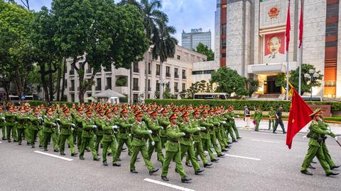 Công an TP. Hà Nội tổng duyệt diễu binh, diễu hành 