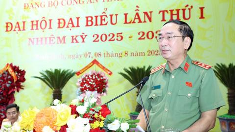 Đại hội đại biểu Đảng bộ Công an tỉnh Ninh Bình lần thứ I