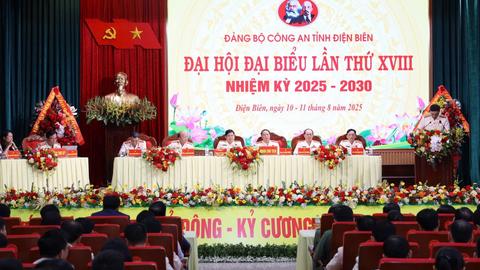  Đại hội đại biểu Đảng bộ Công an tỉnh Điện Biên thứ XVIII