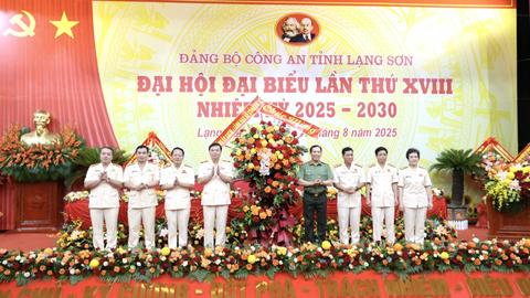 Đại hội đại biểu Đảng bộ Công an tỉnh Lạng Sơn lần thứ XVIII
