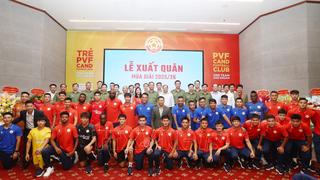 Lễ xuất quân Câu lạc bộ PVF CAND mùa giải 2025/26
