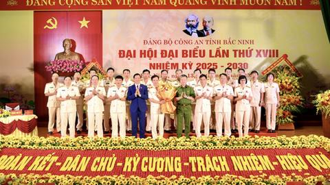 Đại hội đại biểu Đảng bộ Công an tỉnh Bắc Ninh lần thứ XVIII