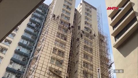 Giàn giáo bằng tre - nghệ thuật thi công độc đáo của Hong Kong, Trung Quốc