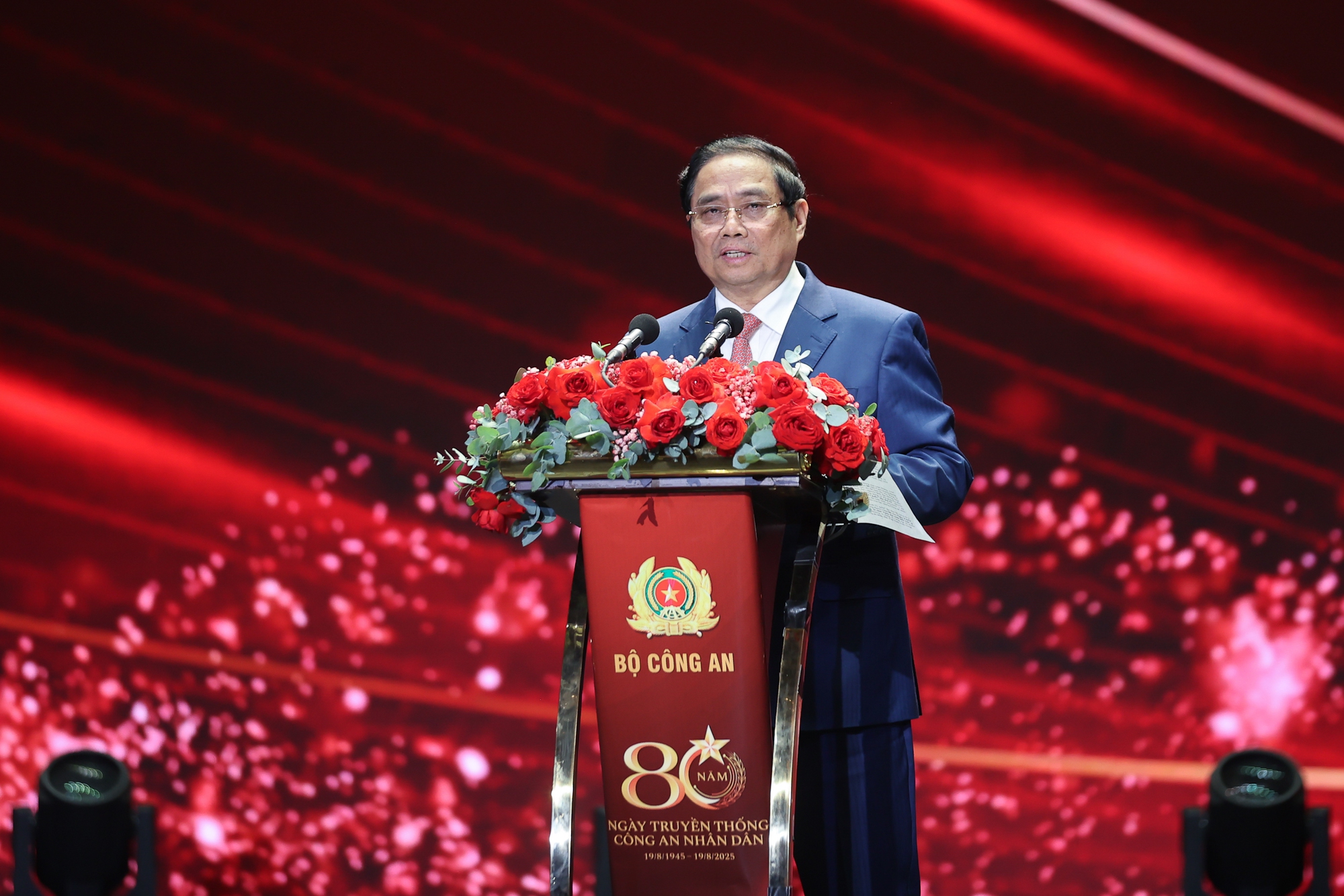 Thủ tướng Chính phủ Phạm Minh Chính: Trong giai đoạn đất nước đổi mới và hội nhập quốc tế, vai trò của lực lượng Công an nhân dân càng trở nên quan trọng - Ảnh VGP