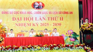 Đại hội Đảng bộ Cục Khoa học, chiến lược và lịch sử Công an lần thứ II