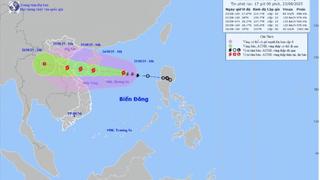 Bão số 5 di chuyển nhanh, cách đặc khu Hoàng Sa khoảng 230km