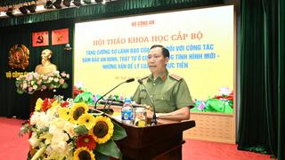 Tăng cường sự lãnh đạo của Đảng đối với công tác bảo đảm an ninh, trật tự ở cơ sở