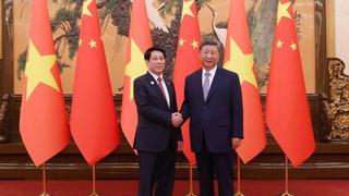 Chủ tịch nước Lương Cường hội đàm với Tổng Bí thư, Chủ tịch nước Trung Quốc Tập Cận Bình