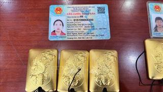 Triệt phá đường dây vận chuyển vàng miếng trái phép qua biên giới