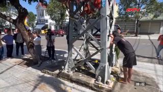 Bắt nghi phạm phóng hỏa nhiều trụ điện ở Quảng Ngãi