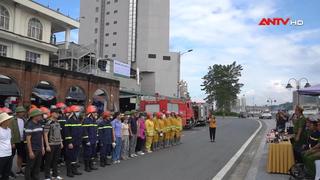 Thực tập phòng cháy chữa cháy tại chợ Cốc Lếu