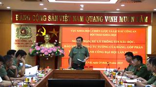 Ngăn chặn, xử lý thông tin xấu độc, góp phần tổ chức thành công Đại hội XIV của Đảng 