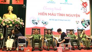 Cụm thi đua số 7, Bộ Công an phát động hiến máu tình nguyện