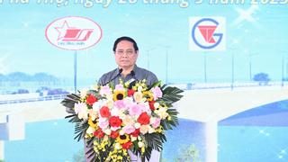 Thủ tướng Phạm Minh Chính dự lễ khánh thành cầu Phong Châu mới