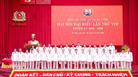 Đại hội đại biểu Đảng bộ Công an Trung ương lần thứ VIII thành công tốt đẹp