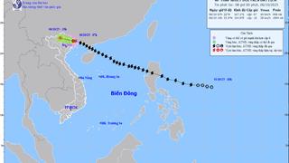 Bão số 11 suy yếu thành áp thấp nhiệt đới