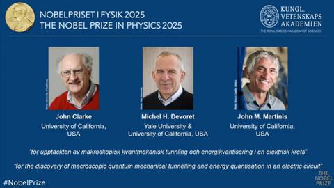 Giải Nobel Vật lý 2025 vinh danh 3 nhà khoa học