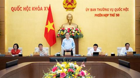 Khai mạc phiên họp thứ 50 của Ủy ban Thường vụ Quốc hội
