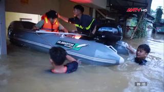 Lạng Sơn: Lật xuồng cứu hộ, 7 cán bộ được cứu an toàn