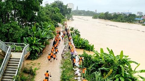 Ứng phó với lũ đặc biệt lớn trên sông Cầu, sông Thương, sông Cà Lồ