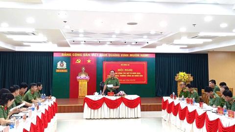 Thứ trường Trần Quốc Tỏ dự giao ban quý III các học viện, trường CAND