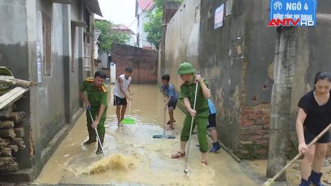 Trung Giã, Hà Nội: Nước đã rút, phòng chống dịch bệnh sau ngập úng