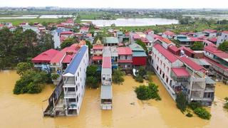 Lũ sông Cầu xuống dưới báo động 3, còn 7.600 nhà ngập