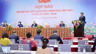 Họp báo thông tin kết quả Đại hội đại biểu Đảng bộ Chính phủ nhiệm kỳ 2025 -2030