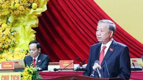Tổng Bí thư Tô Lâm dự, chỉ đạo Đại hội đại biểu Đảng bộ TP Hồ Chí Minh lần thứ I